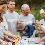 young and older people volunteering to help the needy